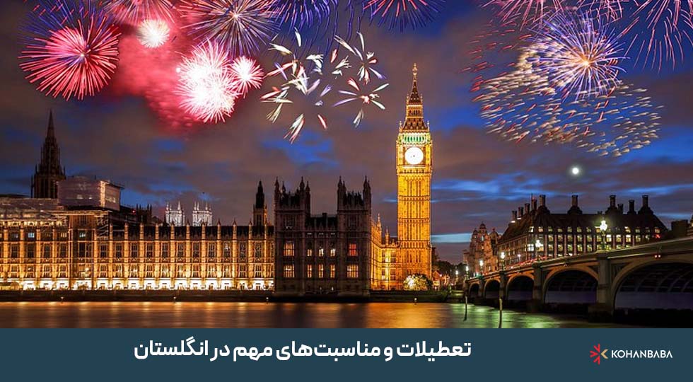 تعطیلات و مناسبت‌های مهم در انگلستان